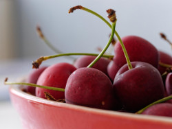 Cherries in a Bowl