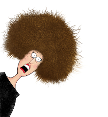 Lady Frazzled Hair