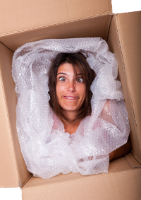 Lady Stuck in Box