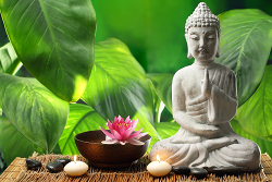Buddha with Lotus Flower