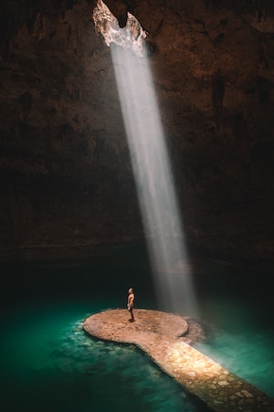 Man in Cave