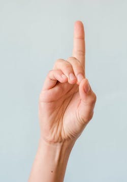 finger-point image