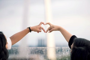 heart-hands-two-women image