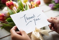 Thank you flowers